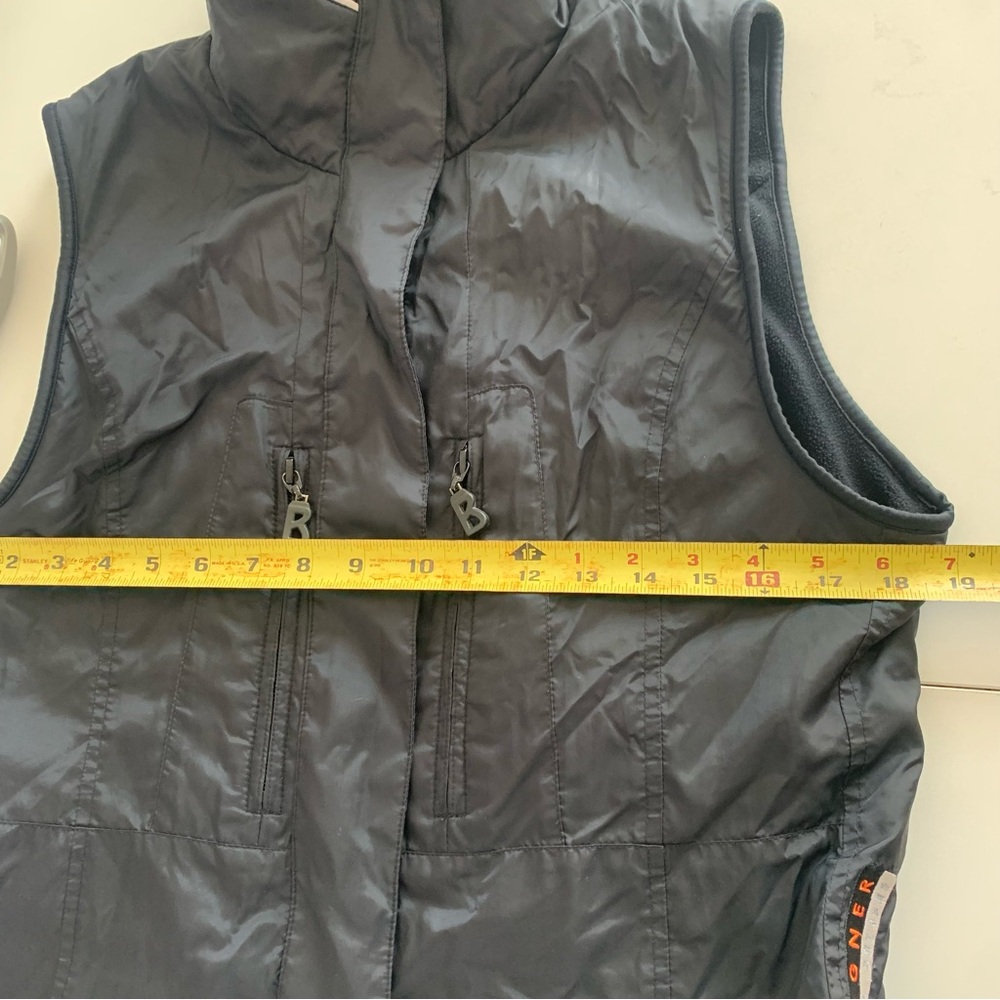 Bogner Black High Neck Puffer Outdoor Zip Vest Fleece Lined Size 8 Women’s - Picture 5 of 10